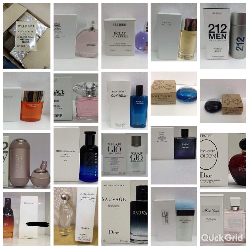 Authentic US Tester perfume Men&Women Testerbox 100ml&65ml Shopee