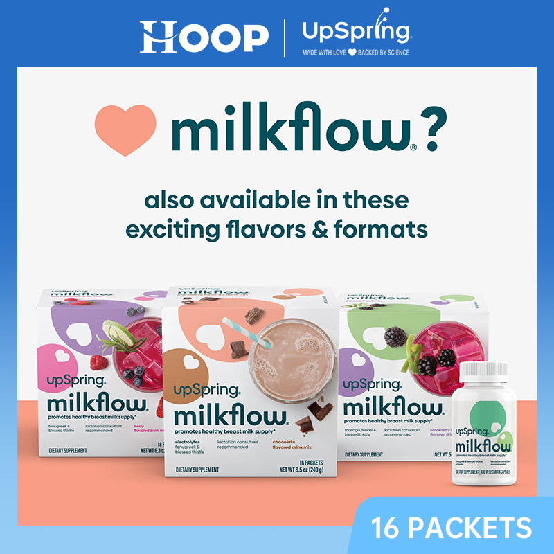 Upspring Milkflow Drink Mix, Milk Booster Fenugreek and Blessed Thistle