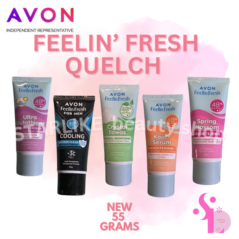 AVON FEELIN’ FRESH QUELCH Deodorant Cream Shopee Philippines
