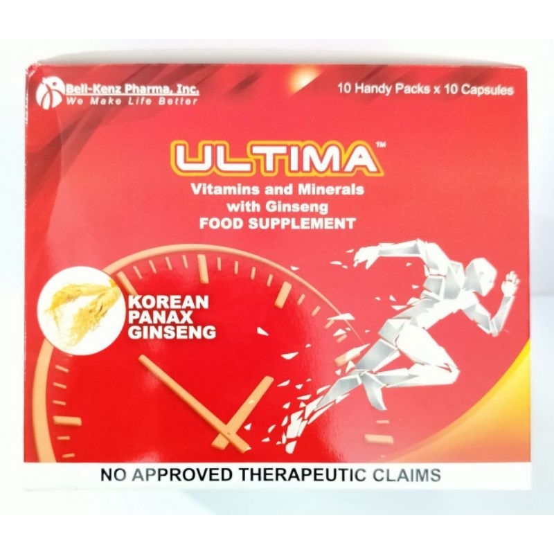 OBC ULTIMA Vitamins and Minerals with Ginseng / 20 capsules / 100 capsules Shopee Philippines
