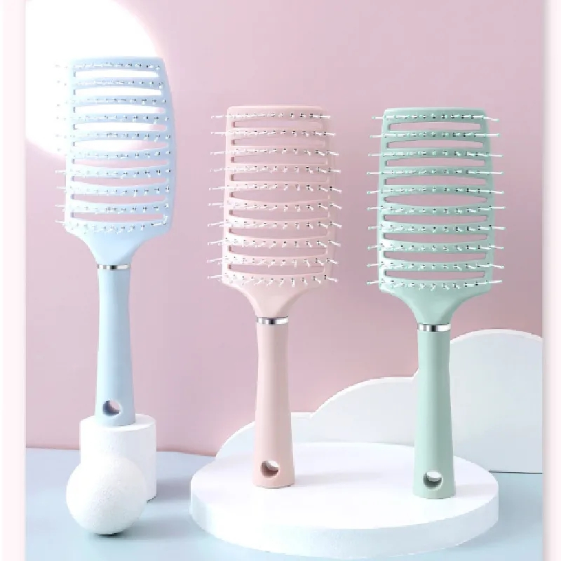 Rib Comb Anti-static 110 Teeth Tangle-free Scalp Massage Brush Long ...