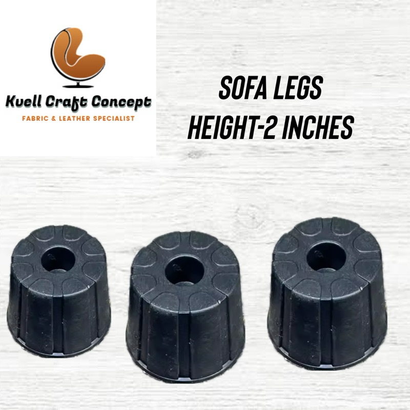 Plastic Footings Plastic Sofa Legs Paa ng Sofa Round 2” for Upholstery