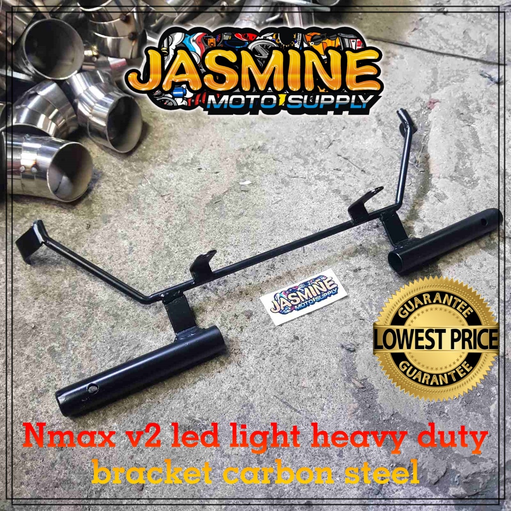 Nmax v2 led light heavy duty bracket carbon steel | Shopee Philippines