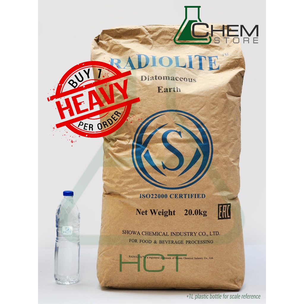 Radiolite D.E. Filter Powder for Pools Diatomaceous Earth 20 kg