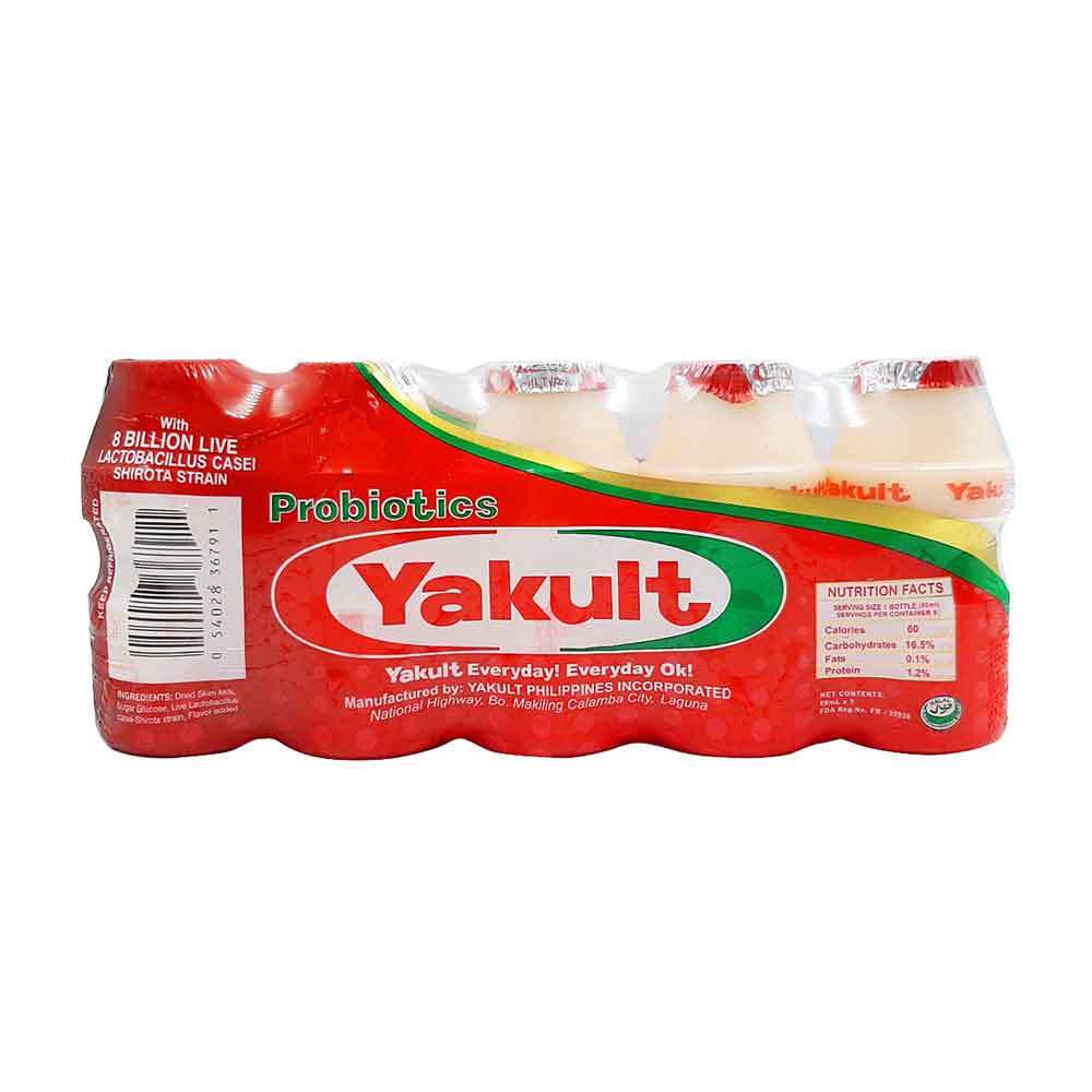 YAKULT (5 BOTTLES PER PACK) | Yogurt & Cultured Milk | Shopee Philippines