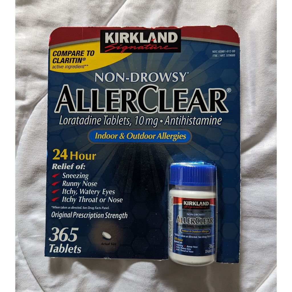 Kirkland Signature Non-Drowsy AllerClear Antihistamine 10mg., 365 Tablets