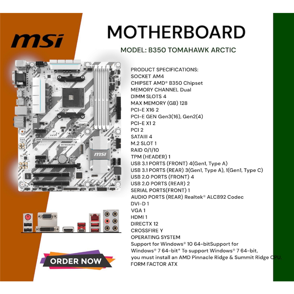 MSI MOTHERBOARD SOCKET/AM4 (PRE-OWNE | Shopee Philippines