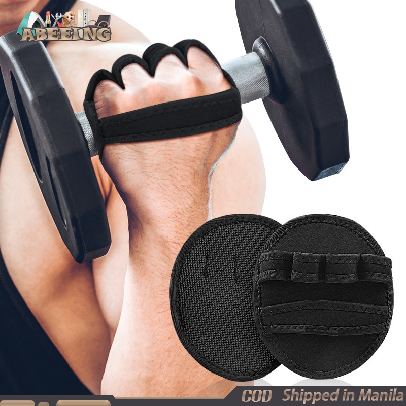 Lifting Palm Dumbbell Grip Pads Gym Weightlifting Sports Workout Gloves