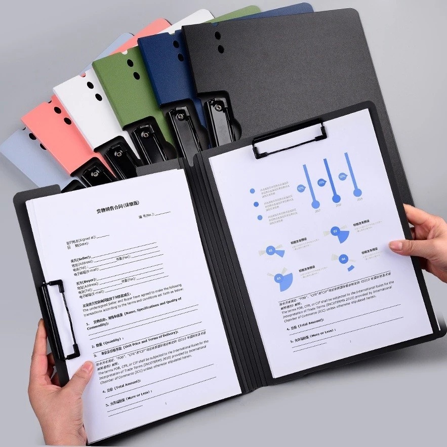 Foldable Clipboard, 360 Degree Cover Clipboard File Folder, Perfect for Private Documents A4
