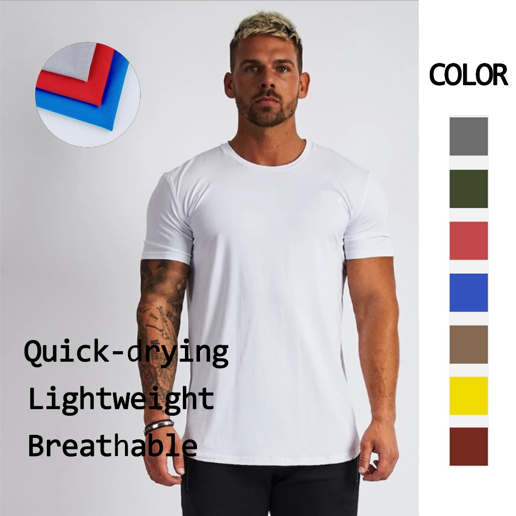 Fashionable Short Sleeve Polyester T-Shirt | 5.3-OZ, 100% polyester jersey  Quick-Dry , Workout , Lightweight , Breathable Outdoor Polyester T-Shirt