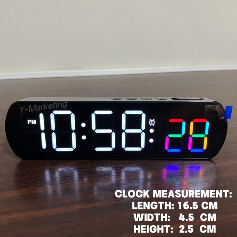 6639 Led Digital Alarm Clock with Timer and Countdown | Shopee Philippines