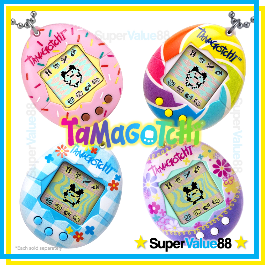 Original Classic Tamagotchi Bandai (US Version) - Rainbow, Pink, Blue ...