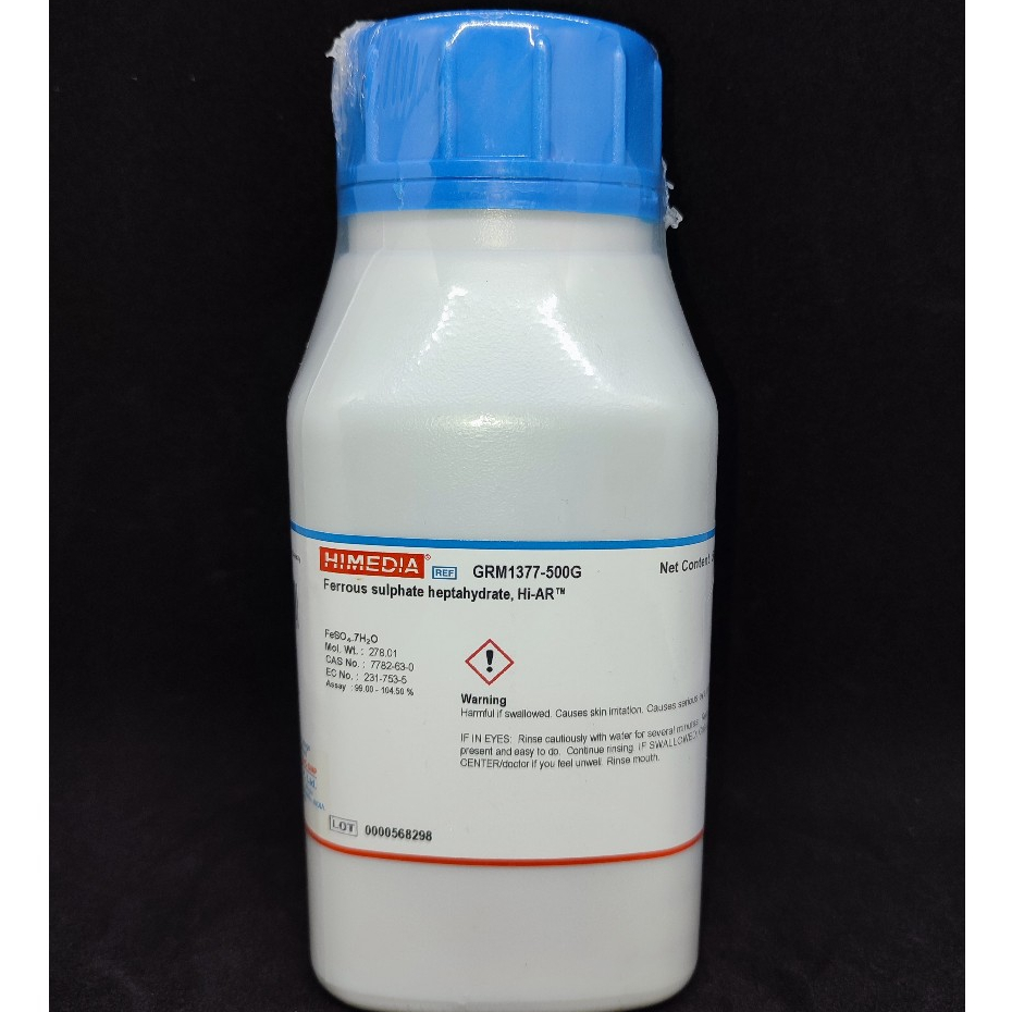 Himedia Ferrous Sulfate Ironii Sulfate 500g Ar Laboratory Analytical Reagent Shopee Philippines 9023