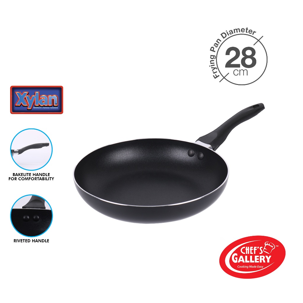 Chef's Gallery Xylan Non-Stick Frying Pan 28cm Bakelite Handle Not ...