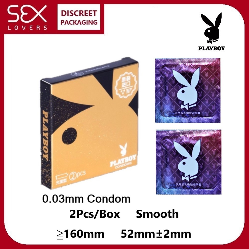 Playboy Ultra-thin Natural Rubber Latex Condoms Adult Sex Toys for Men |  Shopee Philippines