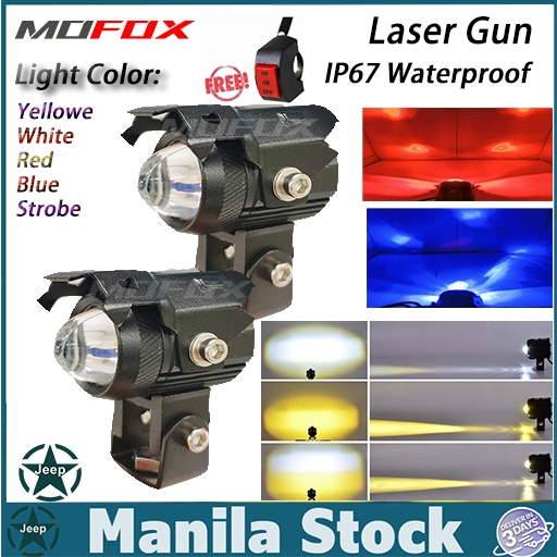 MOFOX GP1 Laser Gun LED Mini Driving Light Waterproof Motorcycle Light