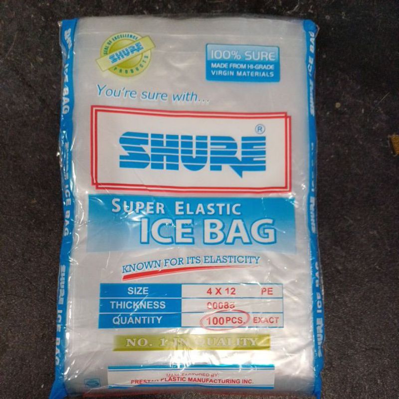 Ice Bag Shure 4x12 (100pcs) | Shopee Philippines
