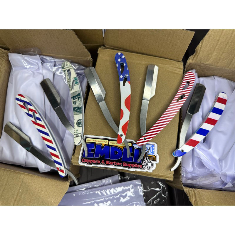 Emdel Professional Replaceable Blade Razor Metal Carrier Labaha for ...