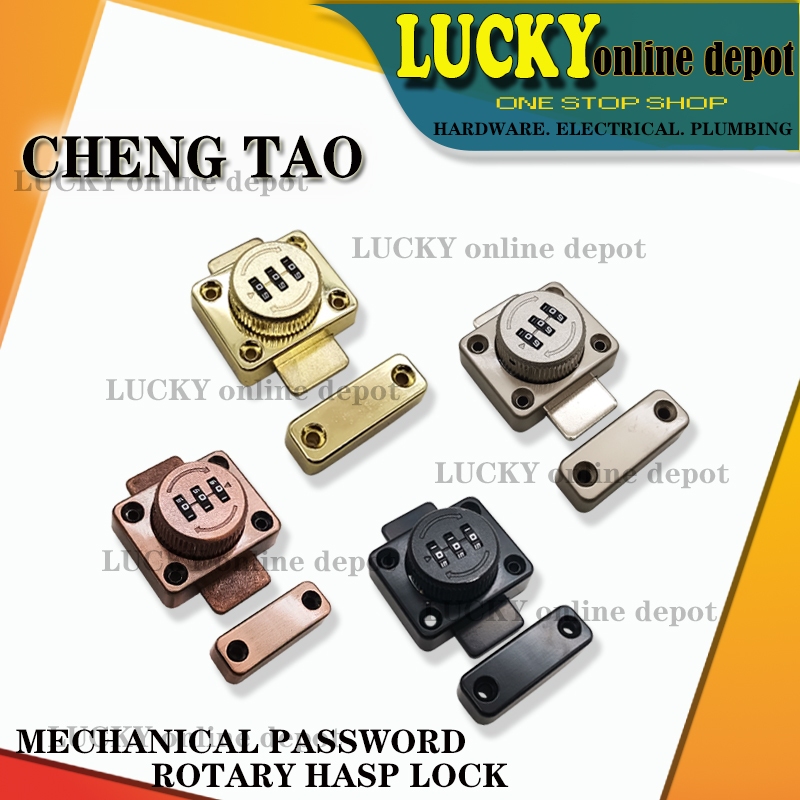 CHENGTAO MECHANICAL PASSWORD ROTARY HASP LOCK | Shopee Philippines
