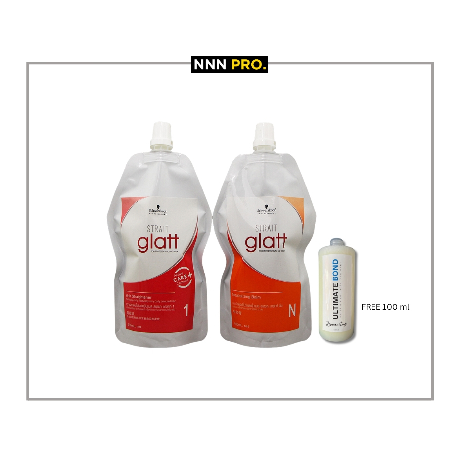 GLATT STRAIGHT Rebonding Set 400ml + 100 ML Brazilian Shopee Philippines