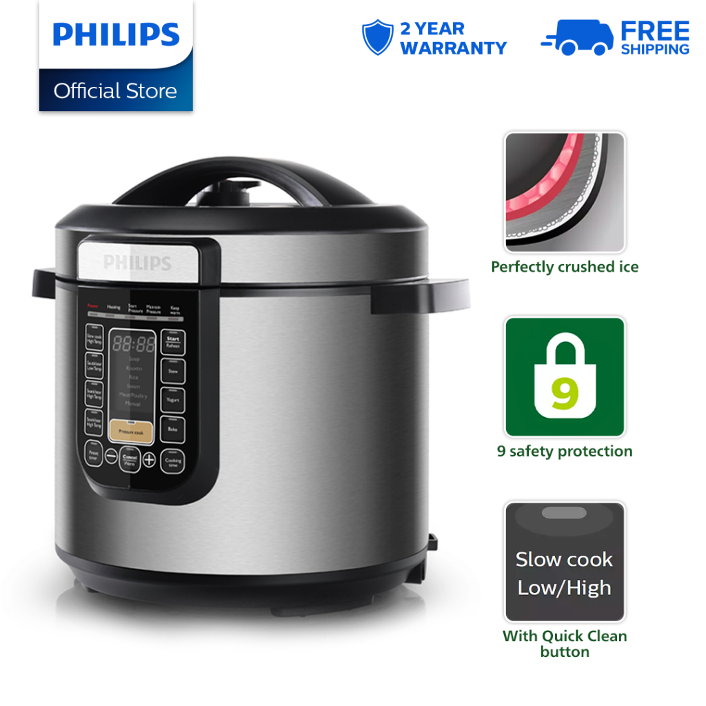 Philips Hd2137 Multi Cooker Pressure 6 Liter 12 Hours Keep Warm