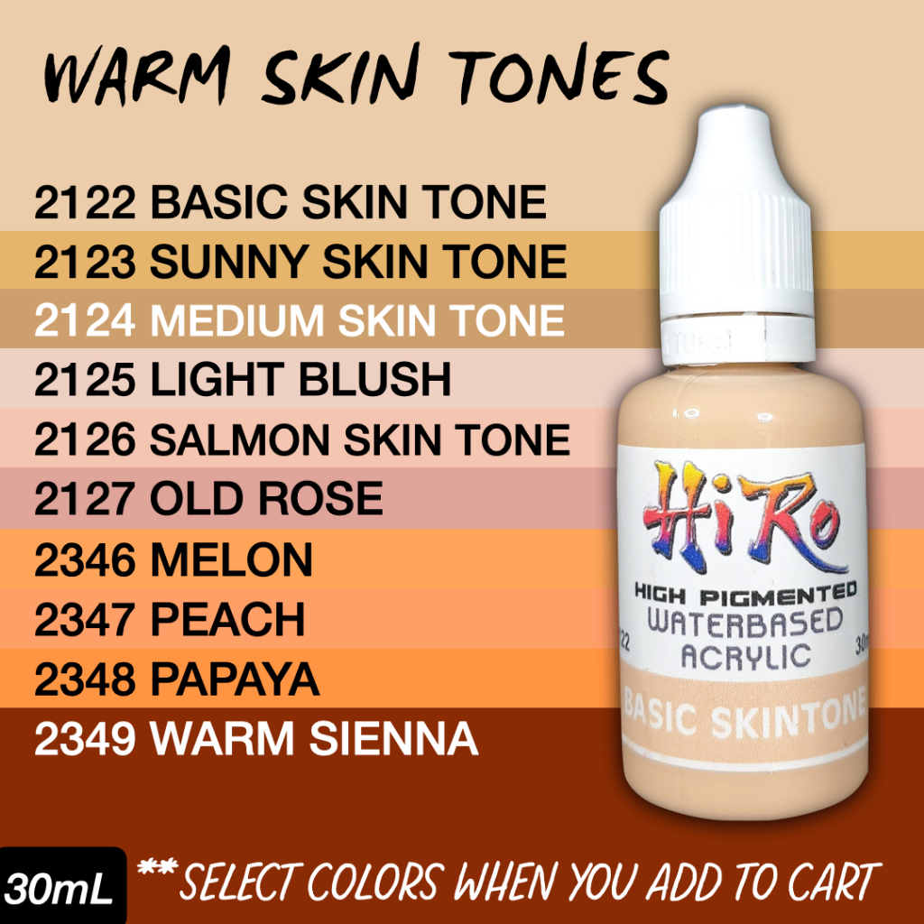 Warm Skin Tones Paints
