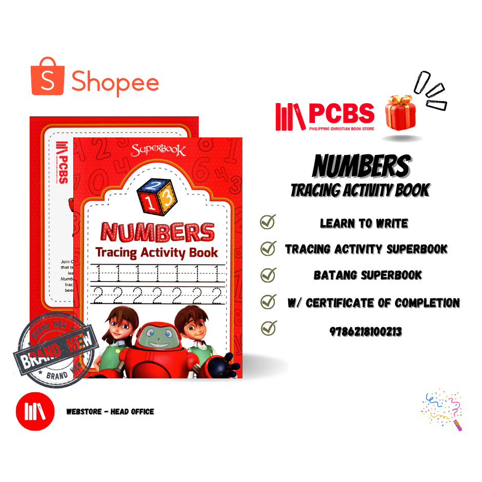 PCBS Numbers Tracing Activity Book (LEARN TO WRITE) Superbook | Shopee ...