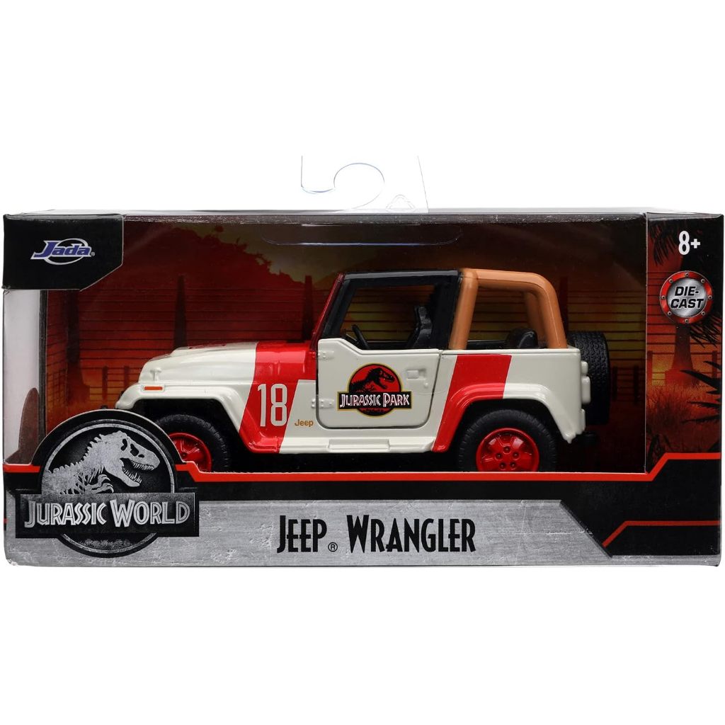 Türen öffnen Modell Jada Toys Jurassic Park Jeep Wrangler 1:32 –  Spielzeugauto Mit öffnenden Türen Kinderspielzeug Auto, image size:1024x1024