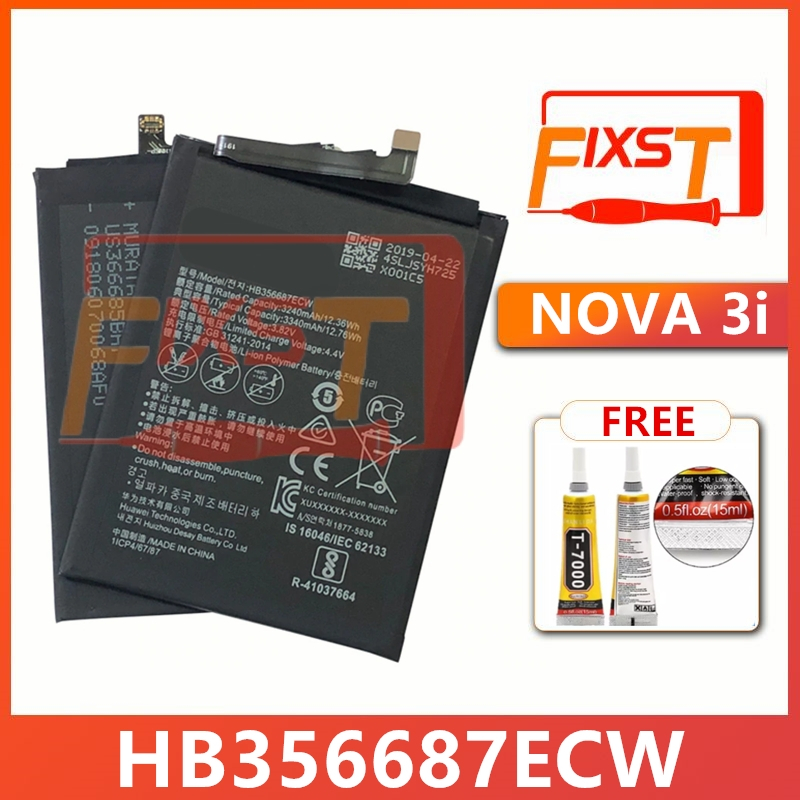 Original FIXST HB356687ECW Battery Nova 2i 2 Nova2i nova 3i Nova2 Plus ...