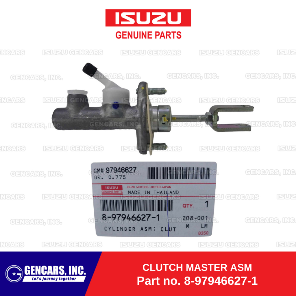 Isuzu Cylinder Assembly Clutch Master for Mux 20152019 MT/ Dmax 2014