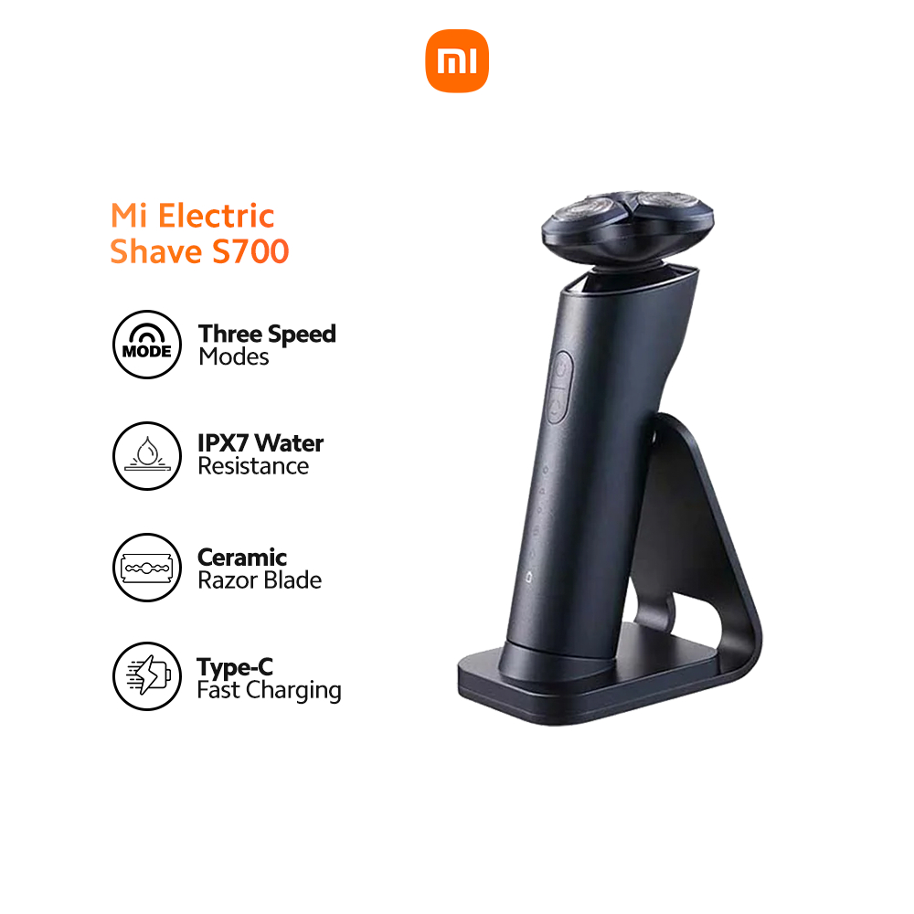 Xiaomi Mijia S700 Electric Shaver Rechargeable IPX7 Waterproof Ceramic ...