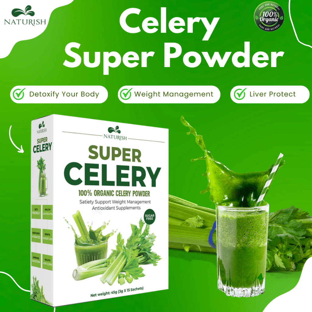 Celery Powder Naturish Celery Super Powder 100 Organic Celery For Body Detox And Weight