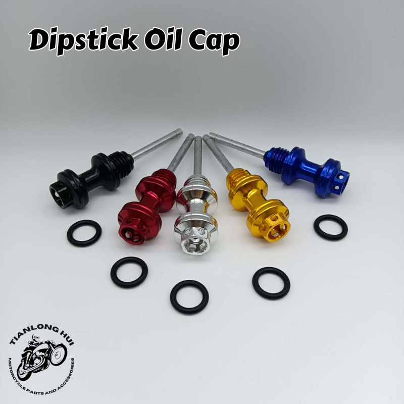 Motorcycles Dipstick Oil Cap Aluminum Engine Oil Tank Dipstick Stick