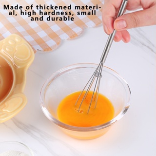 1pc 10-inch Home Use Silicone Egg Beater Hand-held Egg White Mixer Cream  Manual Whisk