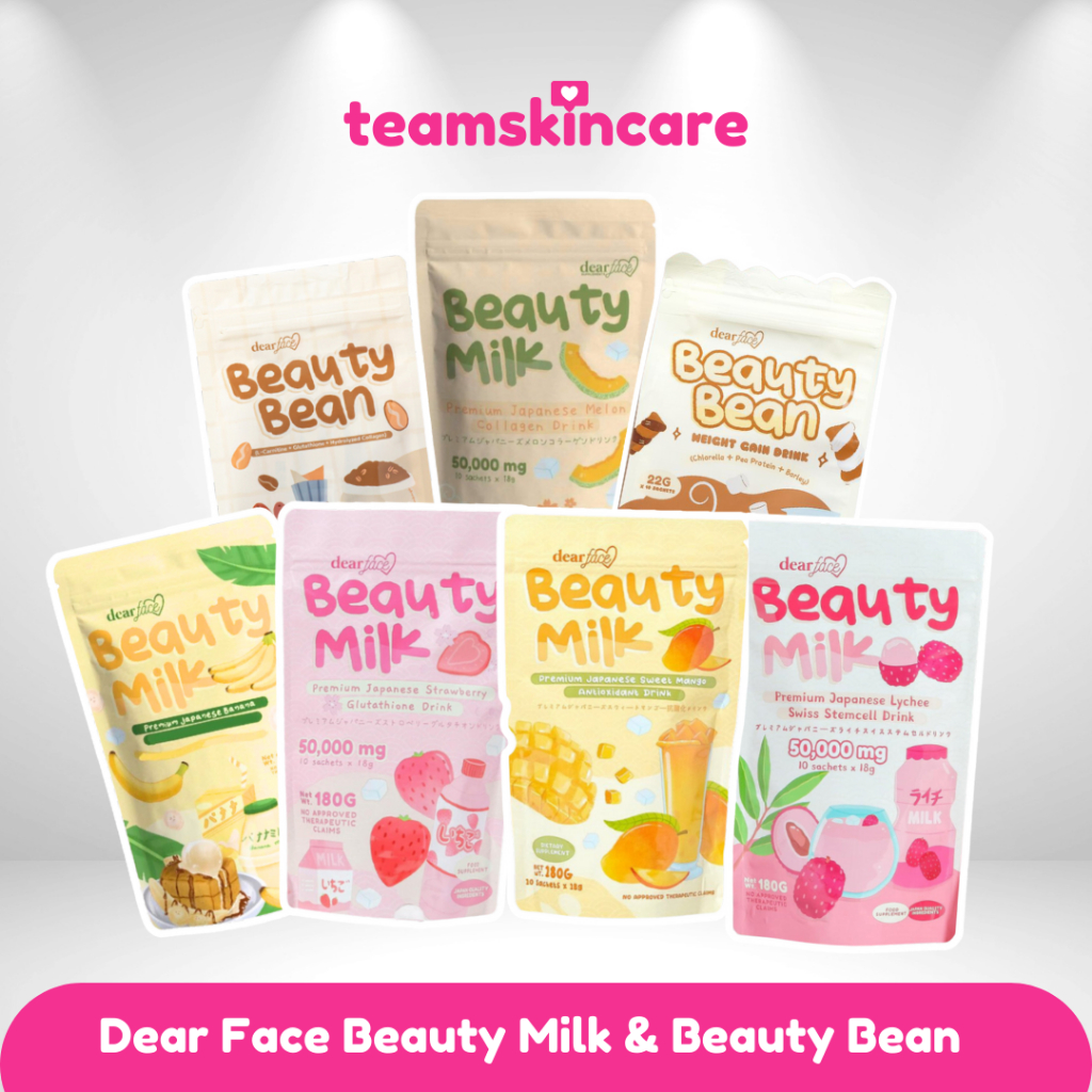 Dear Face Beauty Milk Premium Japanese Melon Collagen Drink(10 Packs