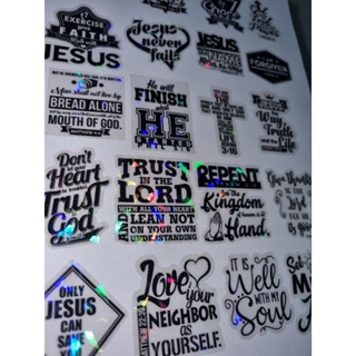 100pcs Jesus Christian Stickers, Bible Verse Faith Philippines