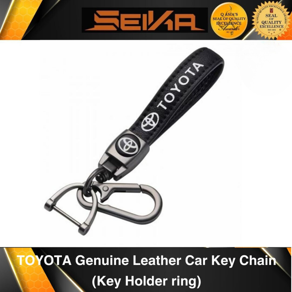 Toyota Genuine Leather Car Keychain (Key holder ring) | Shopee Philippines