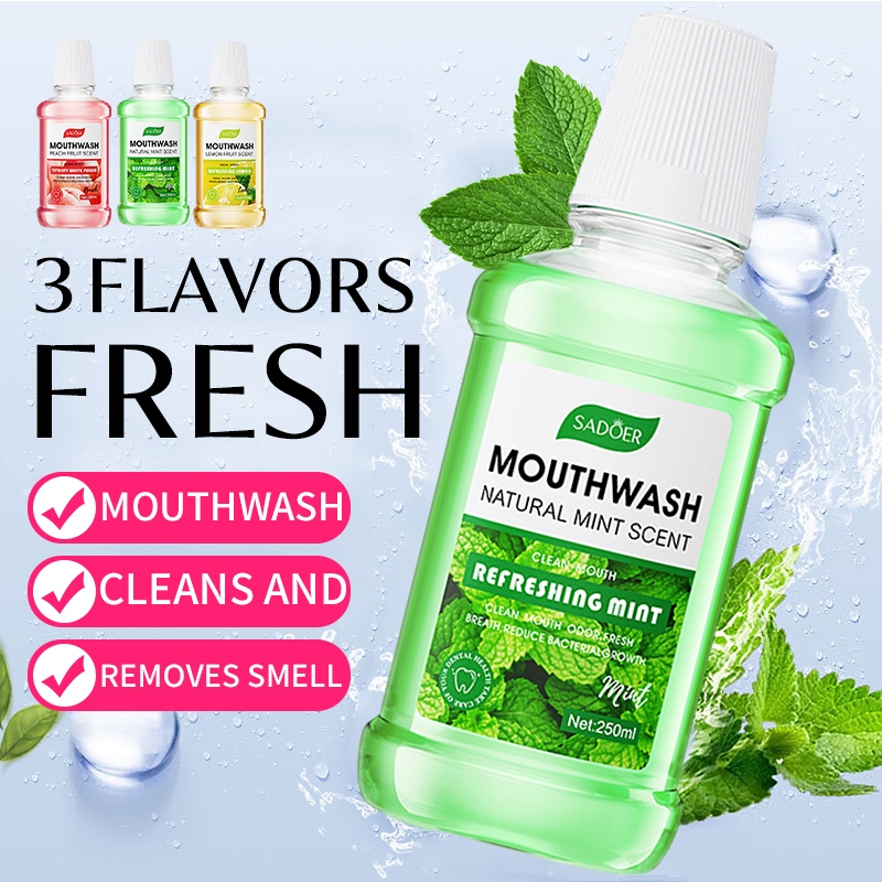 Mint 0 Alcohol Oral Rinse Antibacterial Lasting Fresh Mouthwash Bad Breath Freshener AntiMoth