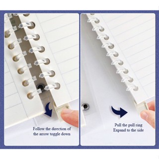 Loose-leaf transparent binder notebook size A5/B5 / 60sheets Random ...