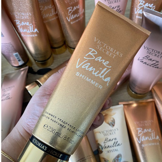 Original Victoria's Secret Bare Vanilla Shimmer Lotion Shopee Philippines