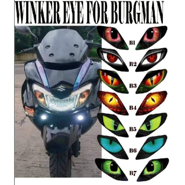 BURGMAN STREET 125 WINKER EYE W/ FREE KALMOT STICKER | Shopee Philippines