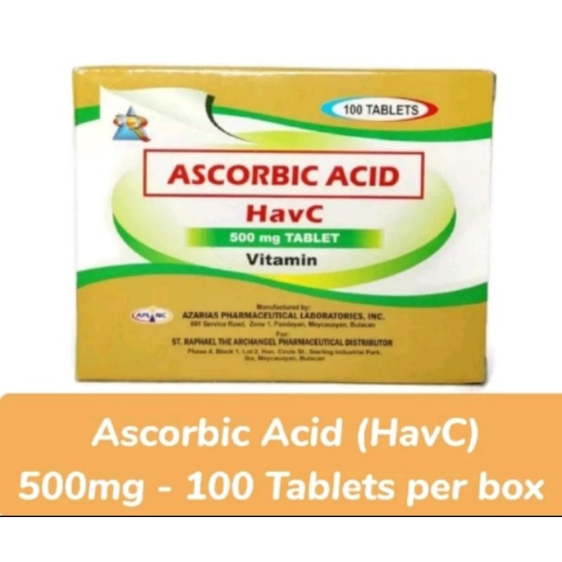 ** As corbic Acid Hav C 500mg | Shopee Philippines