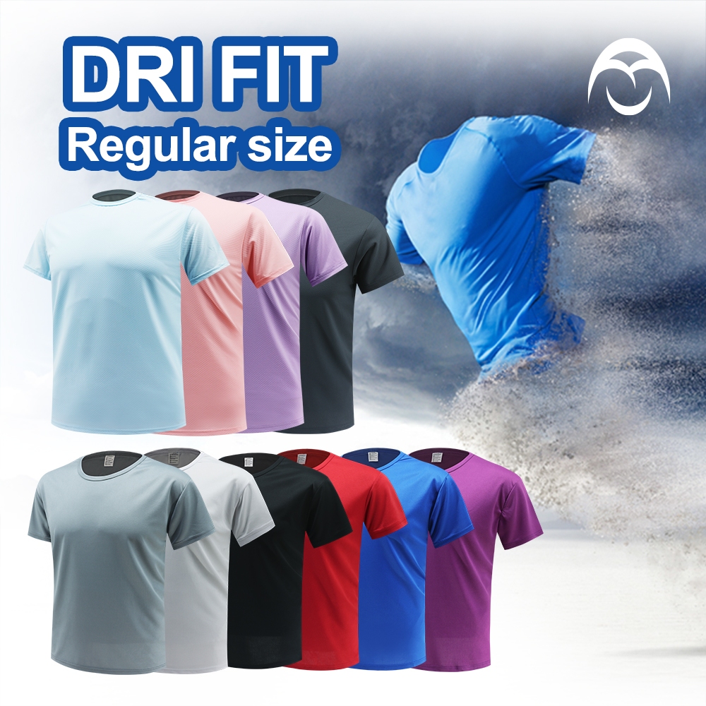 Dri-Fit Shirt for Women High Quality Tops Basics GYM Plus Size for Men COD  Running Unisex Plain