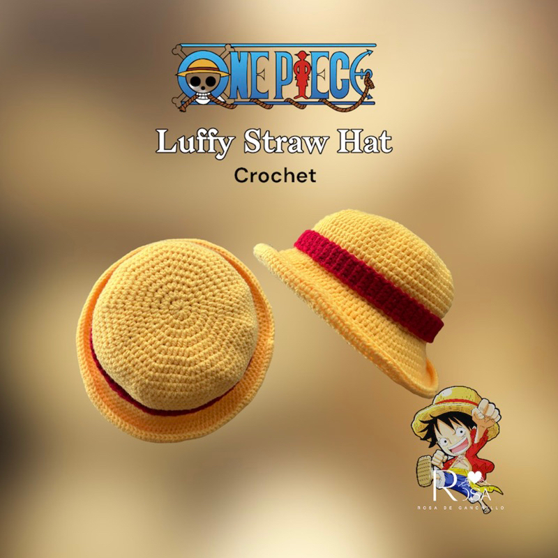 Luffy Straw Hat Crochet • One Piece Shopee Philippines