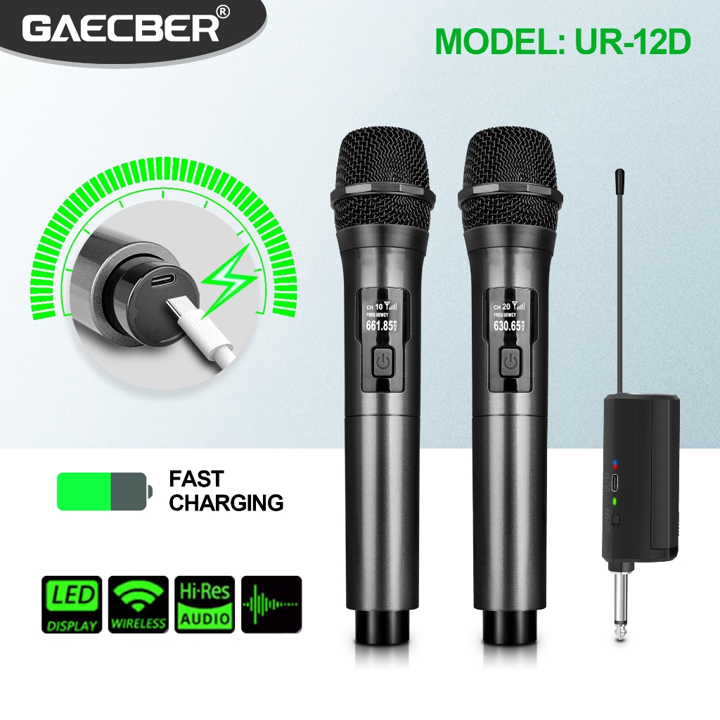 Wireless microphone UR 12D rechargeable for speaker power