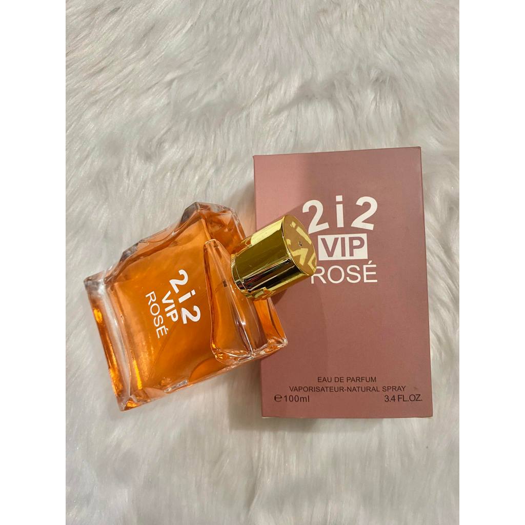 cash on delivery 2i2 vip rose for woman perfume 100ml | Shopee Philippines