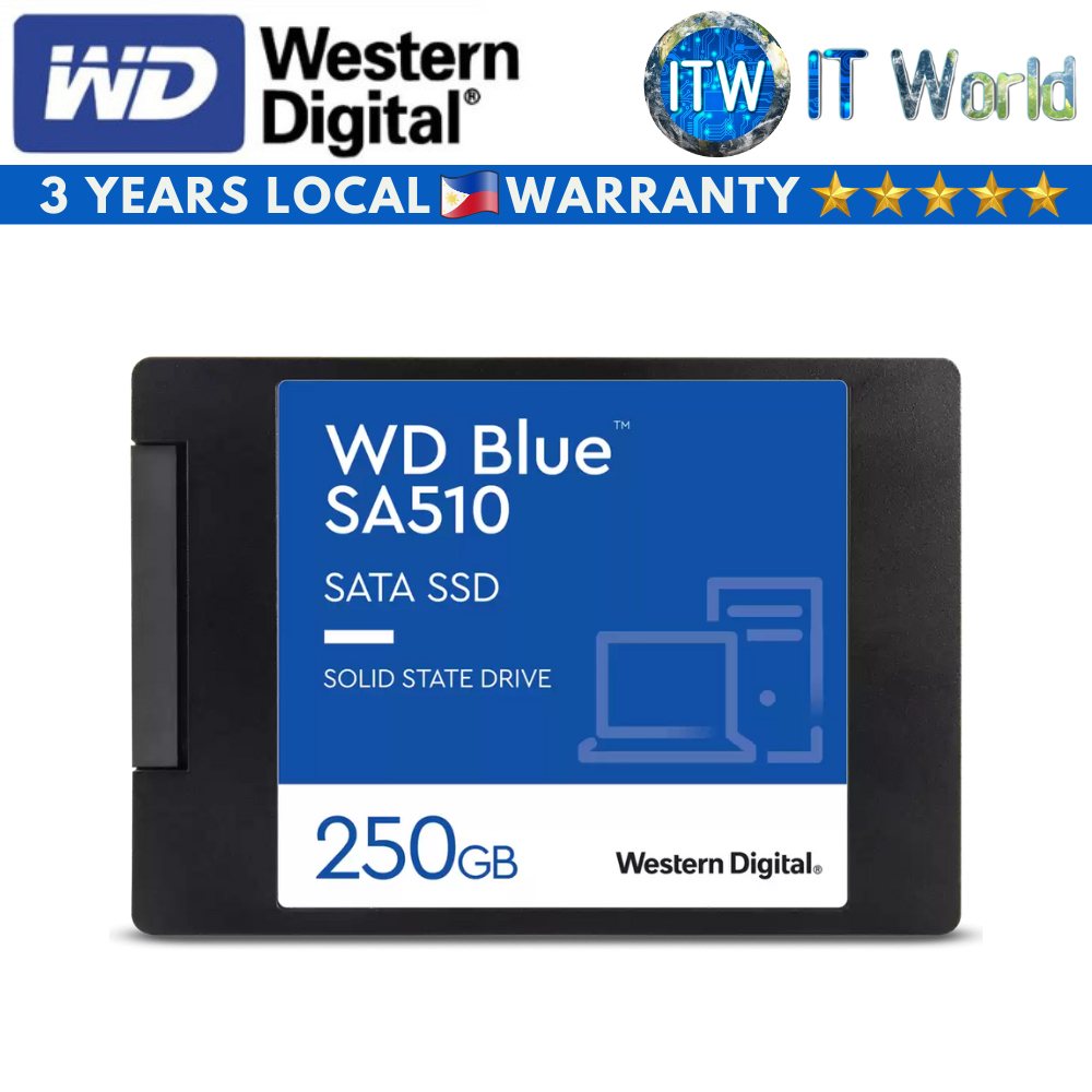 Western Digital Green 240GB/Blue SA510 250GB 2.5" SATA Internal SSD ...