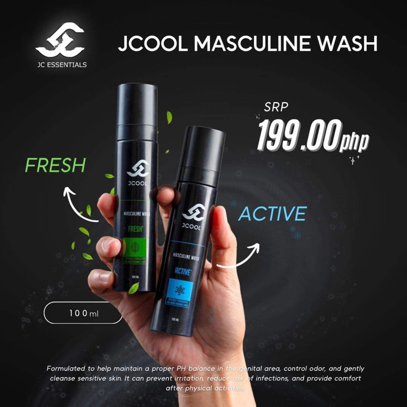 JC ESSENTIALS JCOOL Masculine Feminine Wash Jak Roberto Cool Fresh ...