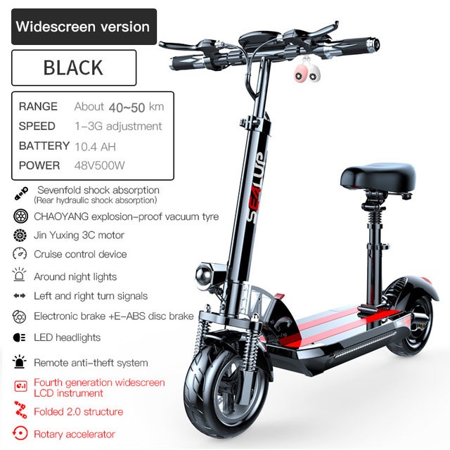 SEALUP Q8 electric scooter adult 200kg scooter 55km/h Foldable E ...