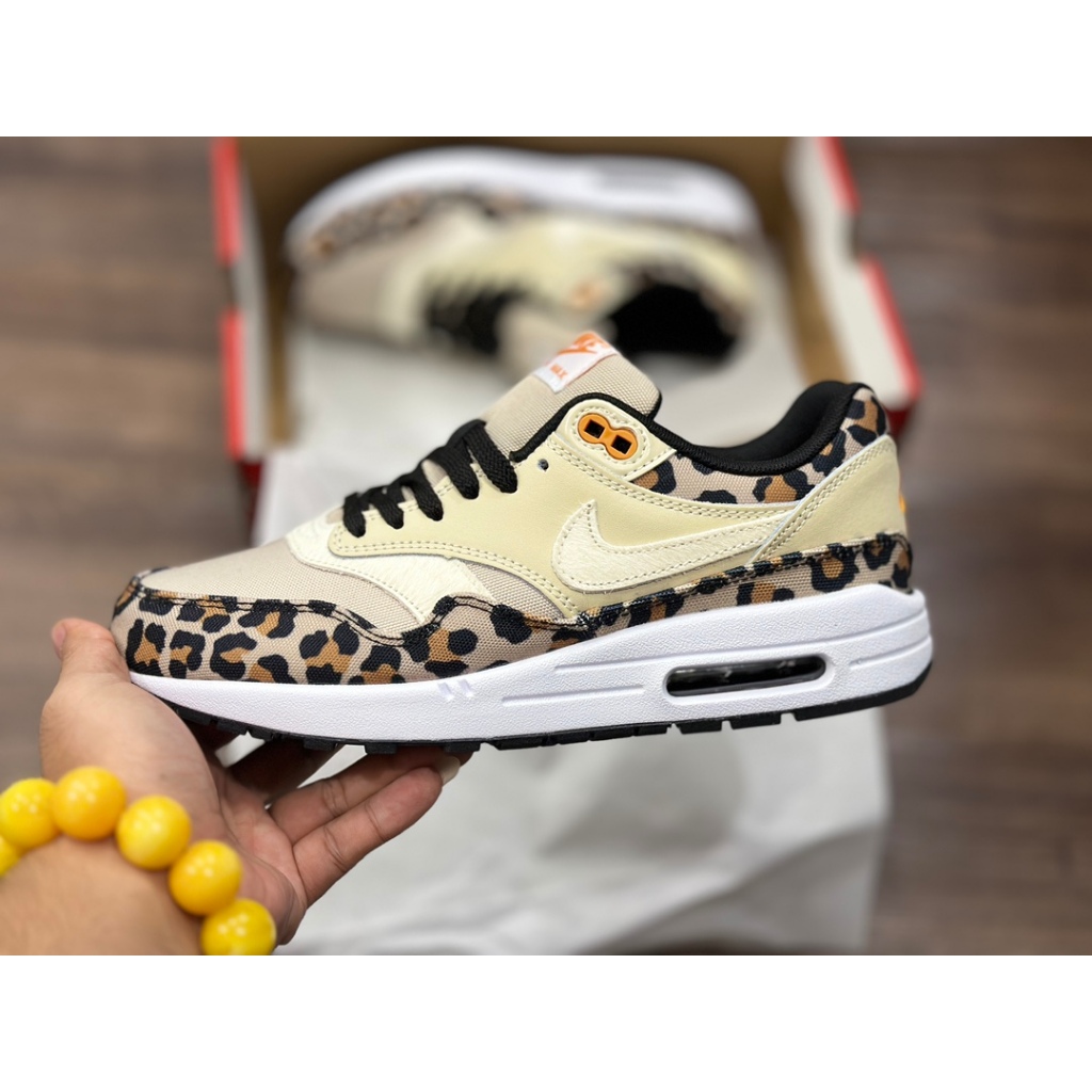 Nike air max 1 trainers desert ore wheat leopard online